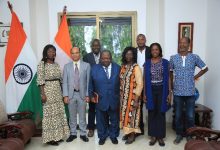 Photo de L’ambassadeur de L’Inde en Côte d’Ivoire reçoit l’UJPLA